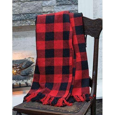 Red & Black Buffalo Check Throw - The Fox Decor